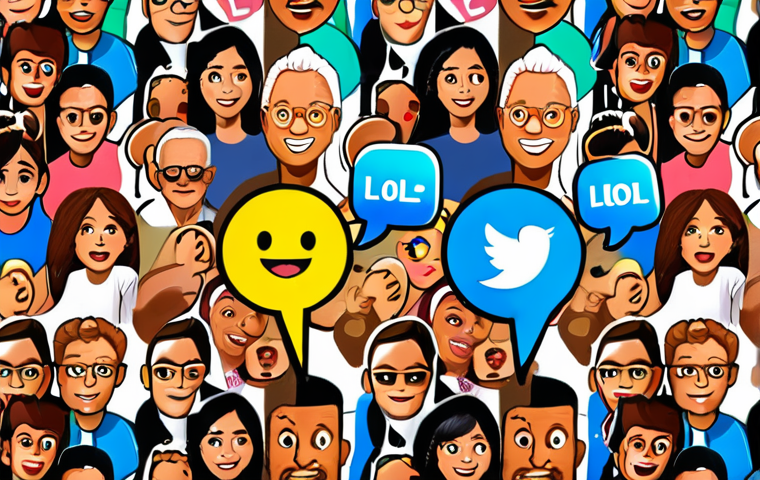 **Prompt 1: The Fast-Paced Evolution of Language through Social Media**
    A vibrant, dynamic illustration depicting the rapid evolution of modern language driven by social media. Diverse individuals, spanning different generations, are engaged in digital communication on smartphones and tablets. Speech bubbles and visual overlays burst with a colorful array of emojis, popular internet abbreviations (like "lol", "POV", "DM"), and quickly appearing and disappearing slang terms. The scene conveys speed, informality, and the dominant role of visual communication, with a high-energy, digital aesthetic that hints at the continuous blend of text and imagery in daily discourse.